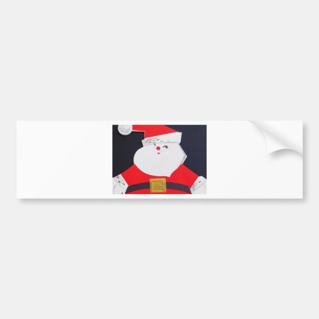 Pegatina Para Coche Hermosa Santa Navidad de época (Frente)