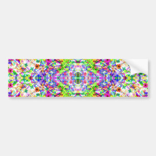 Pegatina Para Coche Hermosas flores mágicas de verano coloridas
