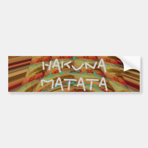 Pegatina Para Coche Hermoso motivo marrón dorado tradicional africano