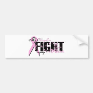 Pegatina Para Coche Héroe de la hija - cáncer de pecho de la lucha