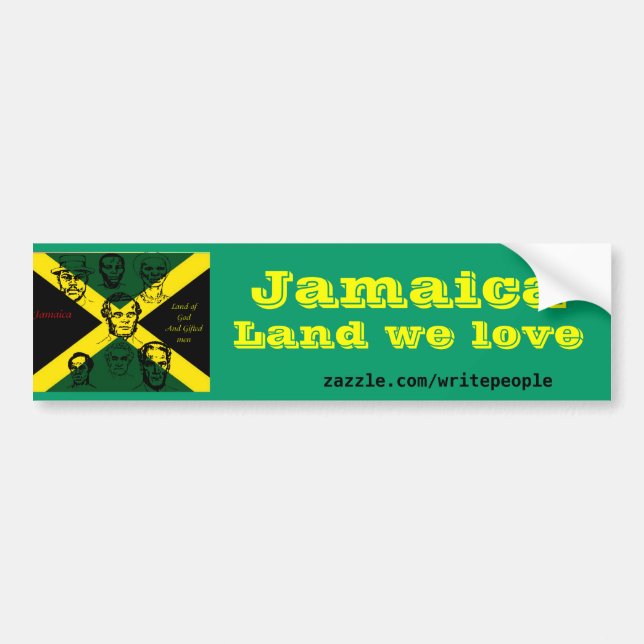 Pegatina Para Coche héroe nacional de jamaica (Frente)