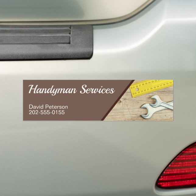Pegatina Para Coche Herramientas de mantenimiento del hogar Handyman (en coche)
