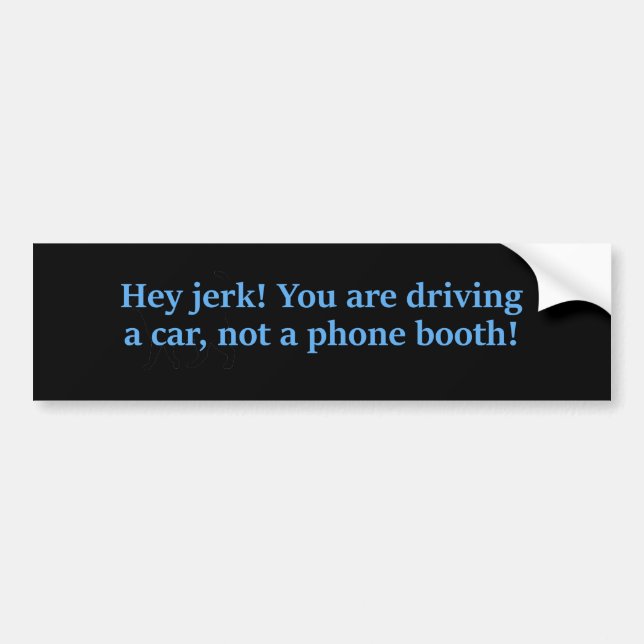 Pegatina Para Coche Hey Jerk Drive Car (Frente)
