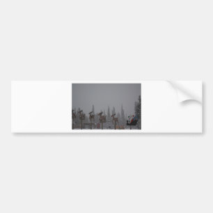 Pegatina Para Coche Hielo congelado copo de nieve Santa de la nieve de