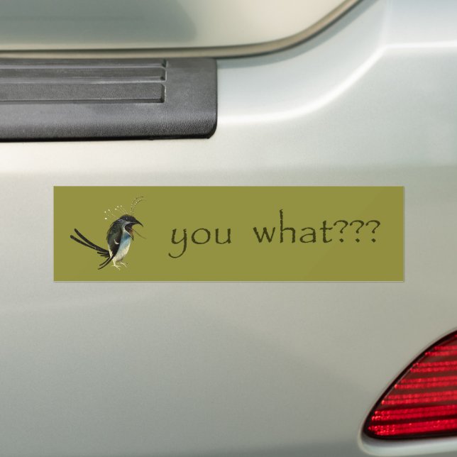 Pegatina Para Coche Hieronymus Bosch's Bird Bumper Sticker (en coche)