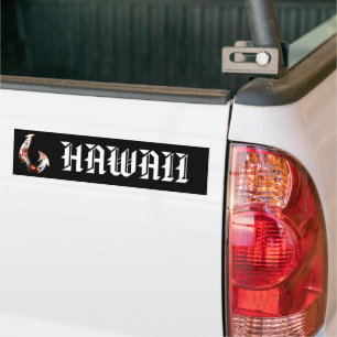 Pegatina Para Coche HIFlag de Hawaii Tribal Hook