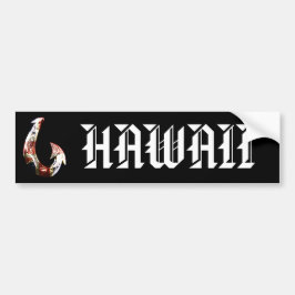 Pegatina Para Coche HIFlag de Hawaii Tribal Hook