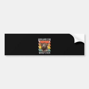 Pegatina Para Coche Highland Cow Whisperer