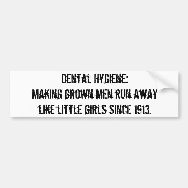 Pegatina Para Coche Higiene dental (Frente)