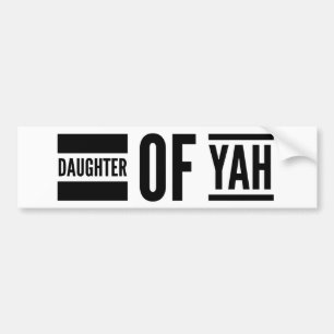Pegatina Para Coche Hija de Yah Hebreo se remonta a Messianic