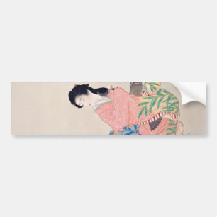 Pegatina Para Coche Hija Miyuki (elegante dama japonesa, arte asiático