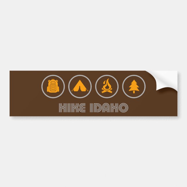 Pegatina Para Coche Hike Idaho (Frente)