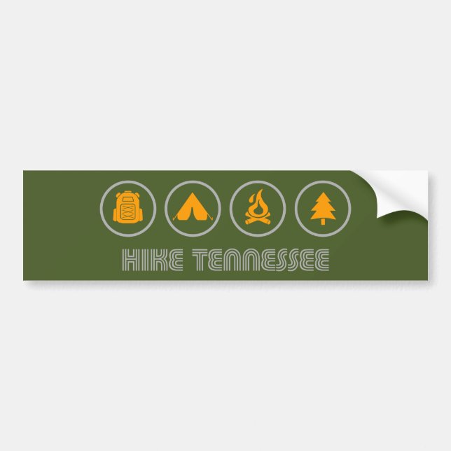 Pegatina Para Coche Hike Tennessee (Frente)