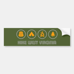 Pegatina Para Coche Hike West Virginia