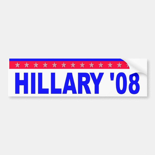 Pegatina Para Coche Hillary 08 (Frente)
