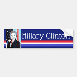 Pegatina Para Coche Hillary Clinton Digital Art Bumper Sticker