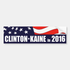 Pegatina Para Coche Hillary Clinton Tim Kaine 2016 Bandera estadounide