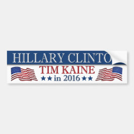 Pegatina Para Coche Hillary Clinton Tim Kaine 2016 Patriotic