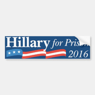 Pegatina Para Coche Hillary para la prisión