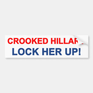 Pegatina Para Coche Hillary torcida la cierra para arriba