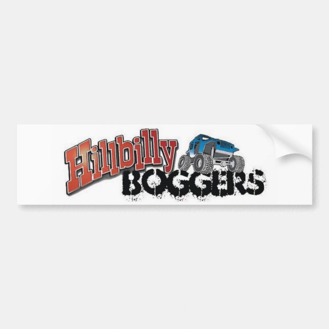 Pegatina Para Coche Hillbilly Boggers (Frente)