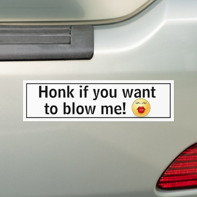 Pegatina Para Coche ¡Hincha si quieres soplarme! Funny Personalizado (en coche)