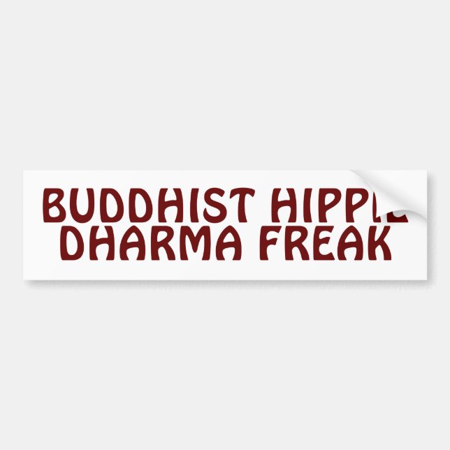 Pegatina Para Coche Hippie budista Dharma Freak (Frente)