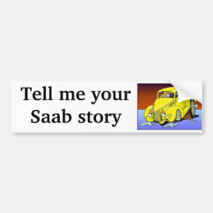 Pegatina Para Coche Historia de Saab