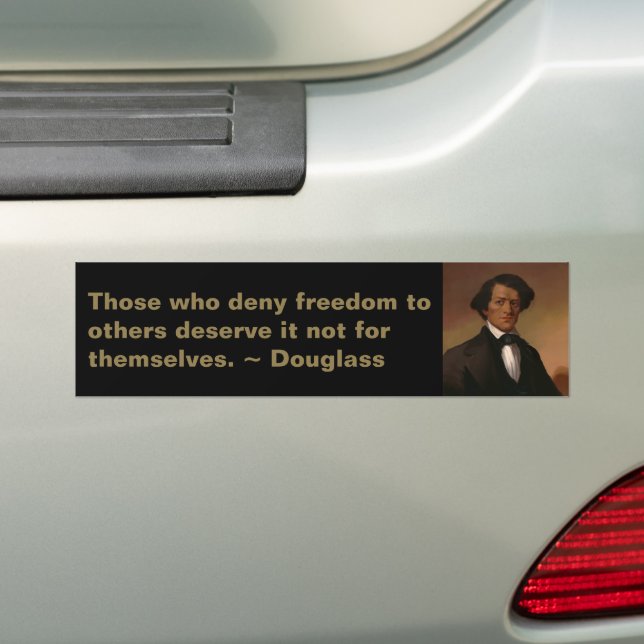 Pegatina Para Coche Historia Negra: Derechos Civiles de Fred Douglass  (en coche)