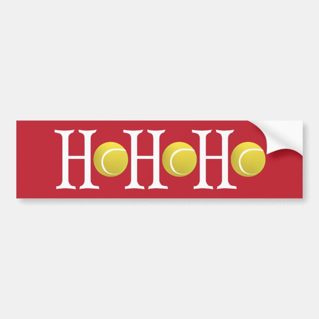 Pegatina Para Coche HO-HO-HO - Customize background (Frente)