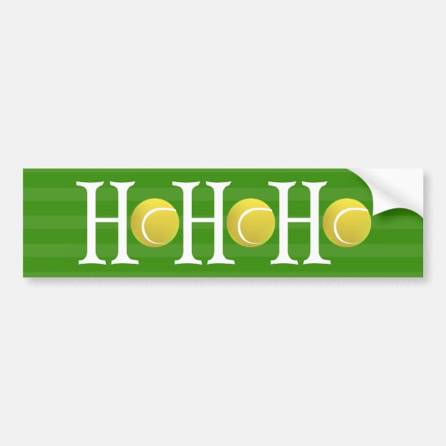 Pegatina Para Coche HO-HO-HO - tennis (Frente)