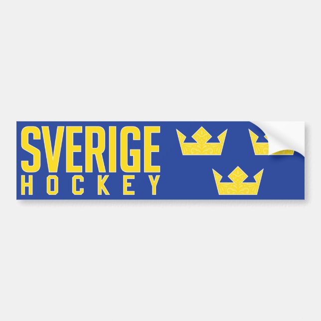 Pegatina Para Coche Hockey de Suecia (Frente)