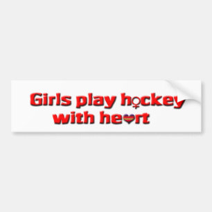 Pegatina Para Coche Hockey del juego de los chicas con el equipo de