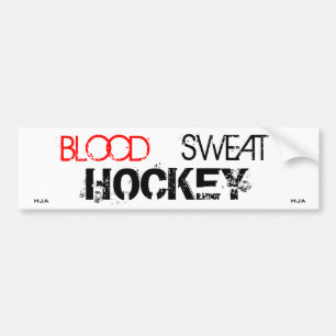 PEGATINA PARA COCHE HOCKEY DEL SUDOR DE LA SANGRE