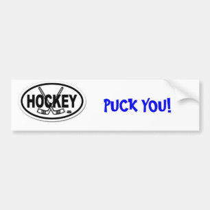 Pegatina Para Coche ¡hockey, DUENDE MALICIOSO USTED! - Modificado par