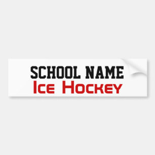 Pegatina Para Coche Hockey sobre hielo - Crea tu propio espíritu escol
