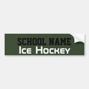 Pegatina Para Coche Hockey sobre hielo - Crea tu propio espíritu escol