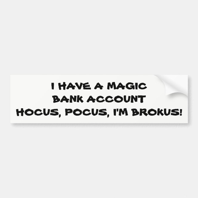 Pegatina Para Coche Hocus Pocus Soy Brokus (Frente)