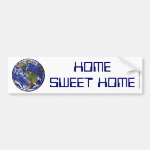 Pegatina Para Coche Hogar Sweet Home Earth Bumper Sticker