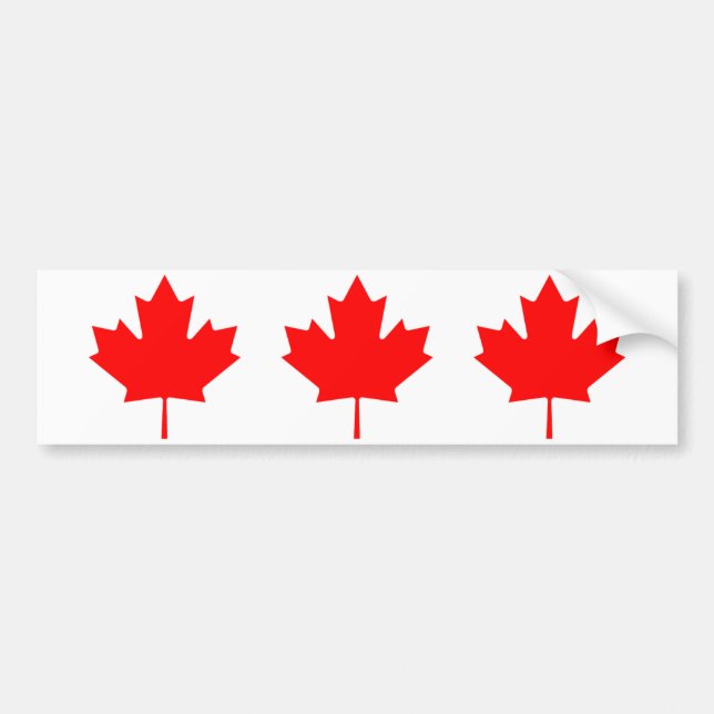 Pegatina Para Coche Hoja de arce canadiense (Frente)
