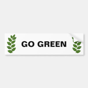 Pegatina Para Coche Hojas de Laurel Verdes Personalizadas Modernas