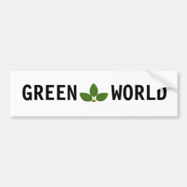 Pegatina Para Coche Hojas de Laurel Verdes Personalizadas Modernas