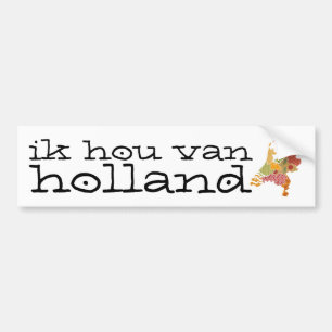 Pegatina Para Coche Holland Province Map Bohemian Patchwork Style