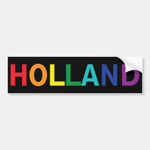 PEGATINA PARA COCHE HOLLAND RAINBOW