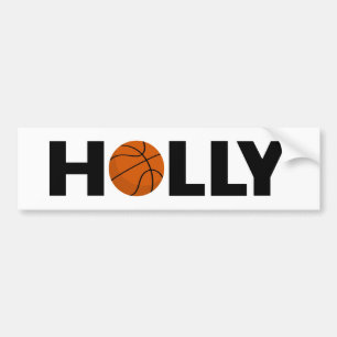 Pegatina Para Coche Holly Basketball Bumper Sticker