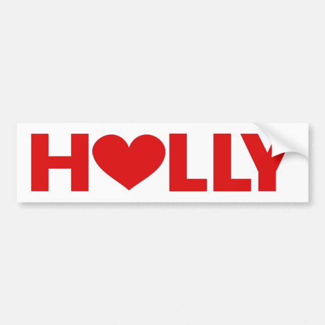 Pegatina Para Coche Holly Love (Frente)