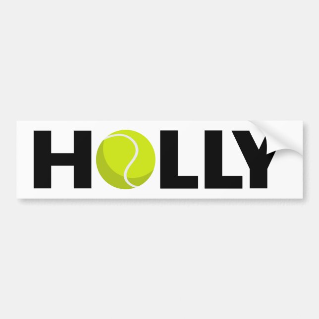 Pegatina Para Coche Holly Tennis (Frente)
