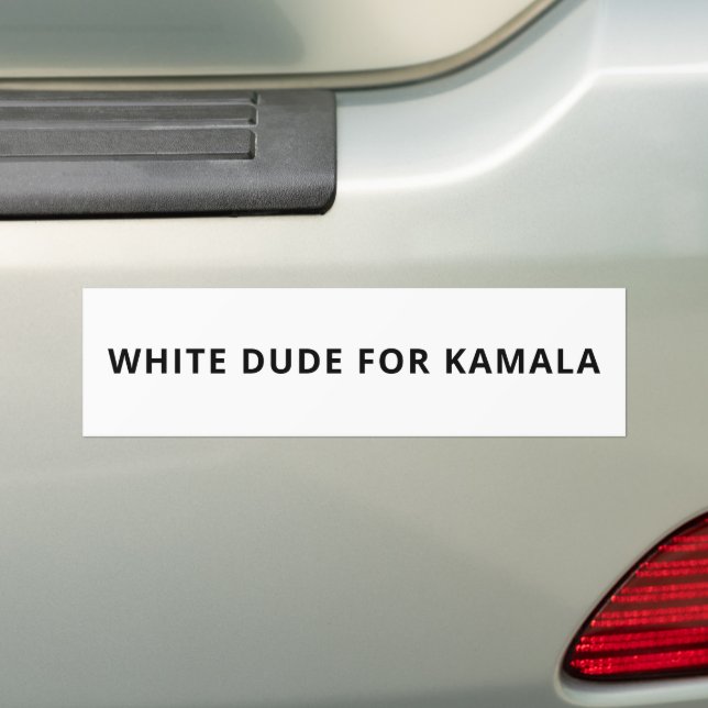 Pegatina Para Coche Hombre blanco para Kamala, simple y gracioso blanc (en coche)