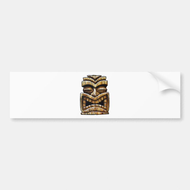 Pegatina Para Coche Hombre de Tiki (Frente)