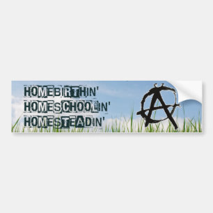Pegatina Para Coche Homebirthin Homeschoolin Homesteadin